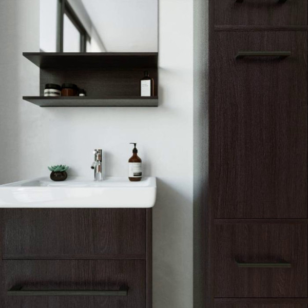 Тумба под раковину напольная Бриклаер ЧИЛИ венге, 55 см. Фото 5