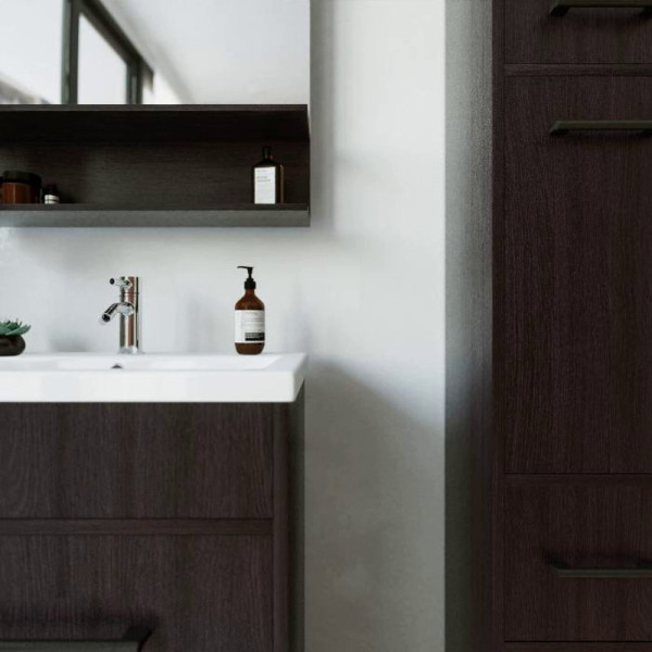 Тумба под раковину напольная Бриклаер ЧИЛИ венге, 70 см. Фото 5