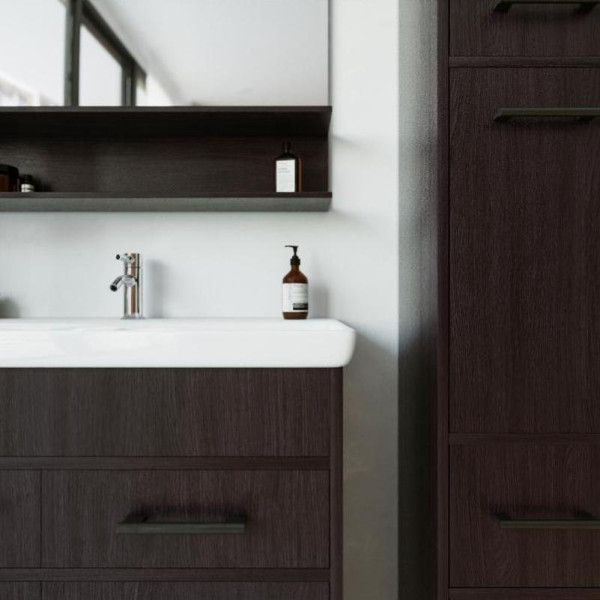 Тумба под раковину напольная Бриклаер ЧИЛИ венге, 90 см. Фото 5