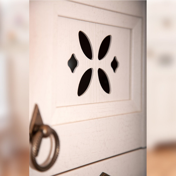 Тумба под раковину напольная Бриклаер КАНТРИ бежевый дуб прованс, 80 см. Фото 5