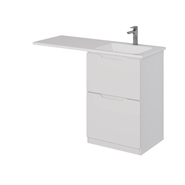 Тумба под раковину напольная Dreja Bona 60 см, белый. Фото 1