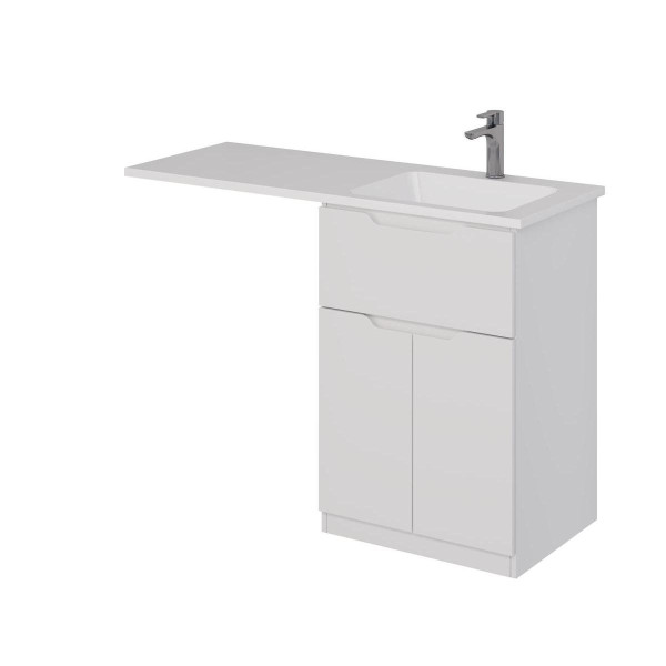 Тумба под раковину напольная Dreja Vega 60 см, белый. Фото 1