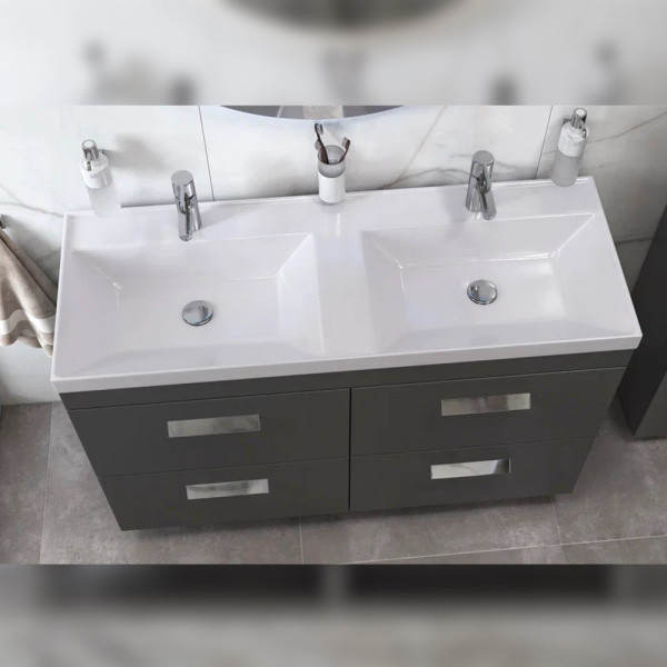 Тумба под раковину напольная Velvex Orlando tn.ORL.CLA.120.4Y графит, 120 см. Фото 4