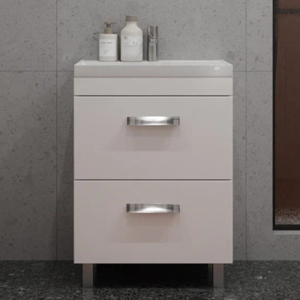 Тумба под раковину напольная Velvex Orlando tn.ORL.CLA.60.2Y белый матовый, 60 см. Фото 1