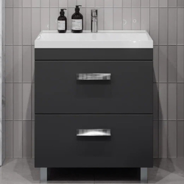 Тумба под раковину напольная Velvex Orlando tn.ORL.CLA.70.2Y графит, 70 см. Фото 1