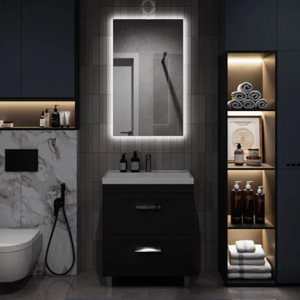 Тумба под раковину напольная Velvex Orlando tn.ORL.CLA.70.2Y графит, 70 см. Фото 5