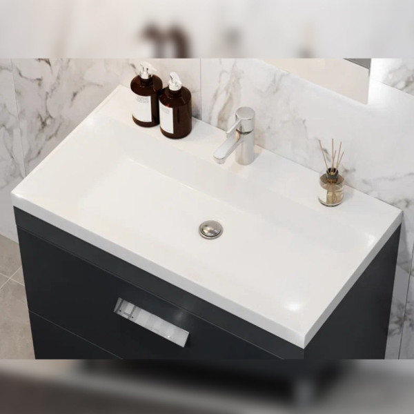 Тумба под раковину напольная Velvex Orlando tn.ORL.CLA.80.2Y графит, 80 см. Фото 4