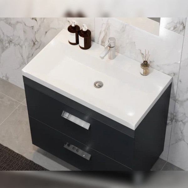 Тумба под раковину напольная Velvex Orlando tn.ORL.CLA.80.2Y графит, 80 см. Фото 5