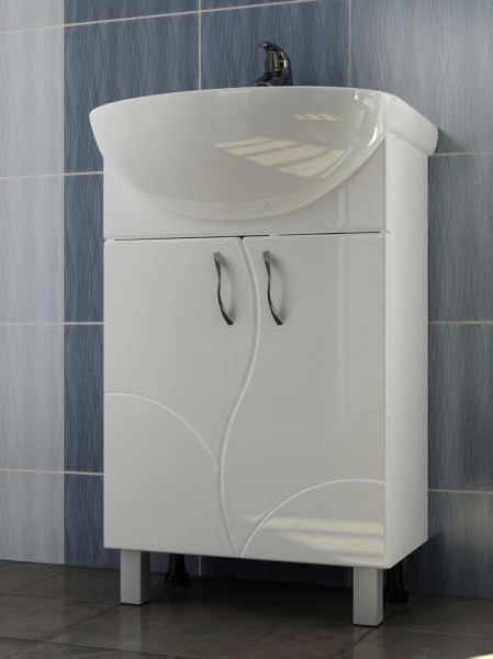 Тумба под раковину напольная VIGO Alessandro tn.ALE.UYU.55.2D, 55 см. Фото 3