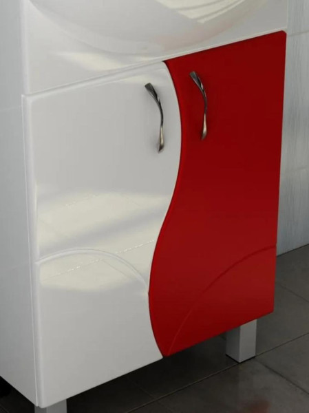 Тумба под раковину напольная VIGO Alessandro tn.ALE.UYU.55.2D крас, 55 см. Фото 3