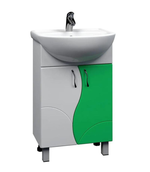 Тумба под раковину напольная VIGO Alessandro tn.ALE.UYU.55.2D зел, 55 см. Фото 1