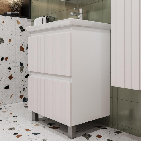 Тумба под раковину напольная VIGO Finlay tn.FIN.COM.60.2Y, 60 см. Фото 5