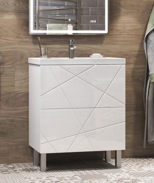 Тумба под раковину напольная VIGO Geometry tn.bsf.GEO.COM.60.2Y, 60 см. Фото 4