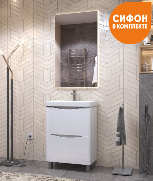 Тумба под раковину напольная VIGO Glem tn.GLE.9595.60.2Y, 60 см. Фото 6