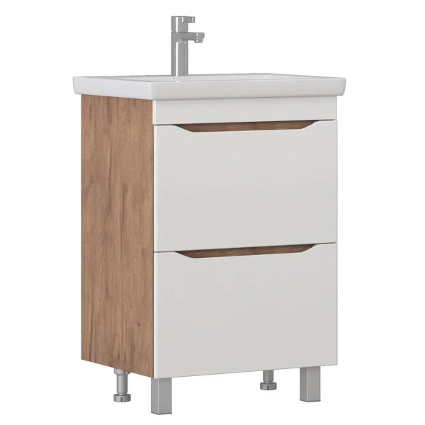 Тумба под раковину напольная VIGO Grani 201 дуб золотой, 60 см. Фото 1