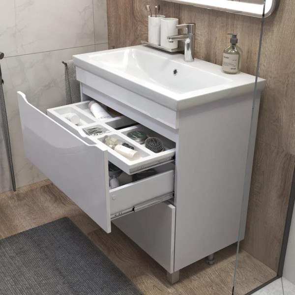 Тумба под раковину напольная VIGO Grani 203, 80 см. Фото 5