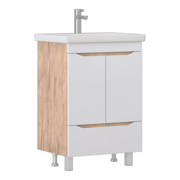 Тумба под раковину напольная VIGO Grani 284 дуб золотой, 60 см. Фото 1