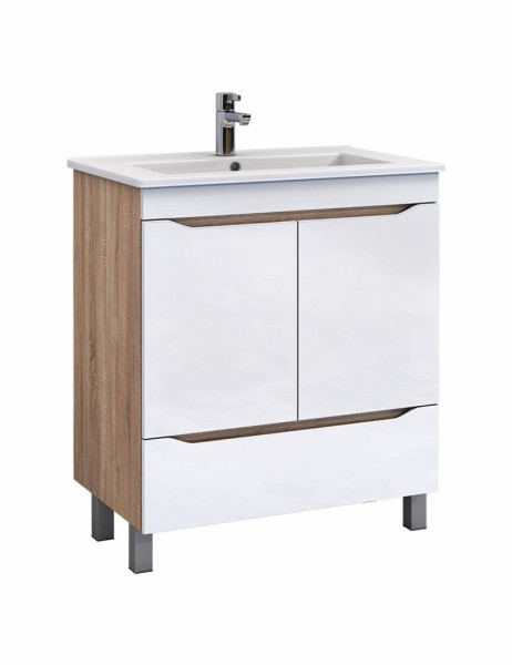 Тумба под раковину напольная VIGO Grani tn.GRI.OSK.75.2D.1Y дуб сонома, 75 см. Фото 1