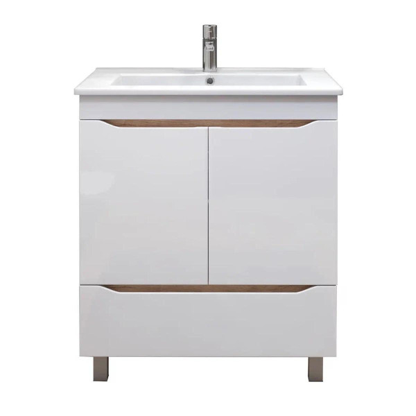 Тумба под раковину напольная VIGO Grani tn.GRI.OSK.75.2D.1Y дуб золотой, 75 см. Фото 1