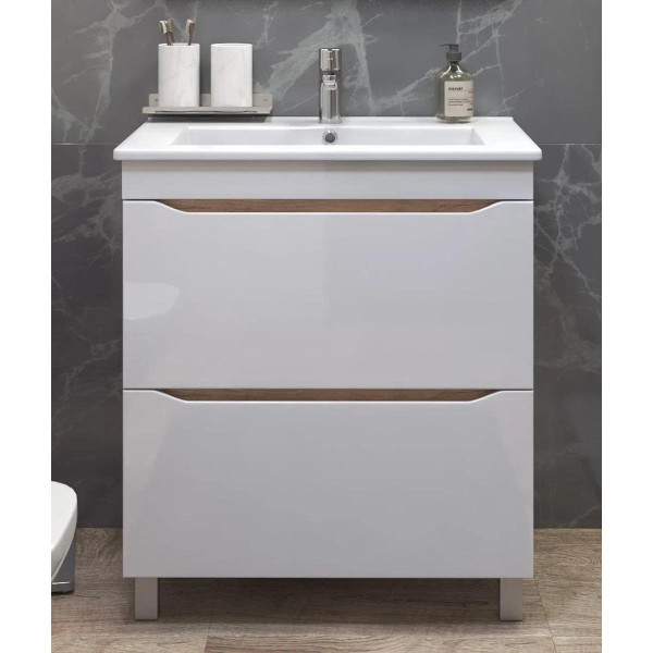 Тумба под раковину напольная VIGO Grani tn.GRI.OSK.75.2Y дуб золотой, 75 см. Фото 3