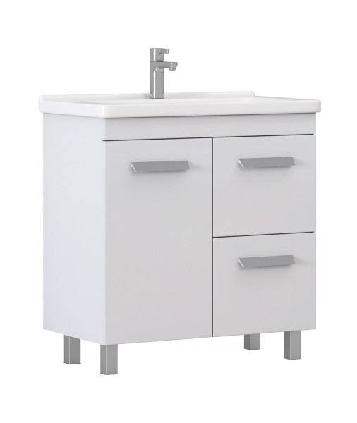 Тумба под раковину напольная VIGO Nova tn.NOV.MIR.80.1D.2Y, 80 см. Фото 1