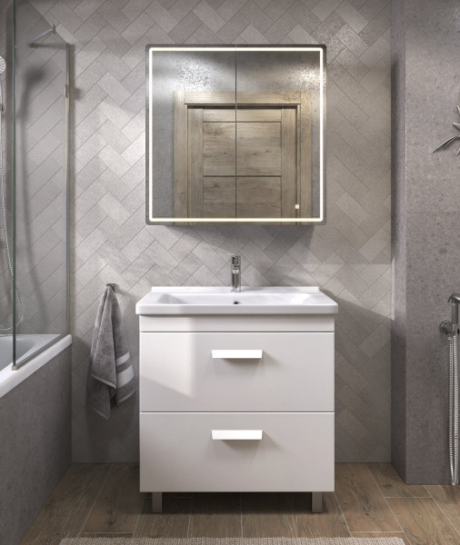 Тумба под раковину напольная VIGO Nova tn.NOV.MIR.80.2Y, 80 см. Фото 6