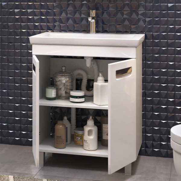 Тумба под раковину напольная VIGO Plaza 023, 60 см. Фото 4