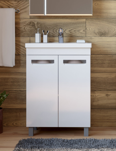 Тумба под раковину напольная VIGO Plaza tn.PLA.FOS.60.2D, 60 см. Фото 3