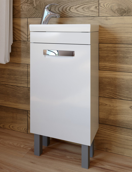 Тумба под раковину напольная VIGO Plaza tn.PLA.MIR.40.1D, 40 см. Фото 4