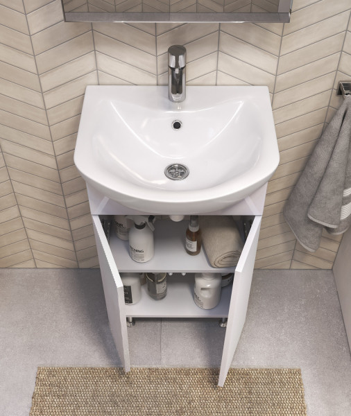 Тумба под раковину напольная VIGO Selena tn.SEL.BAL.55.2D, 55 см. Фото 5