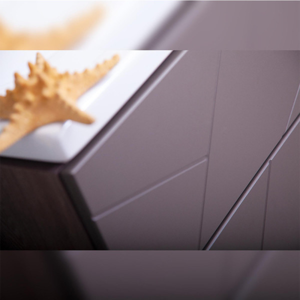 Тумба под раковину подвесная Бриклаер КРИСТАЛЛ ясень анкор темный/графит, 60 см. Фото 4