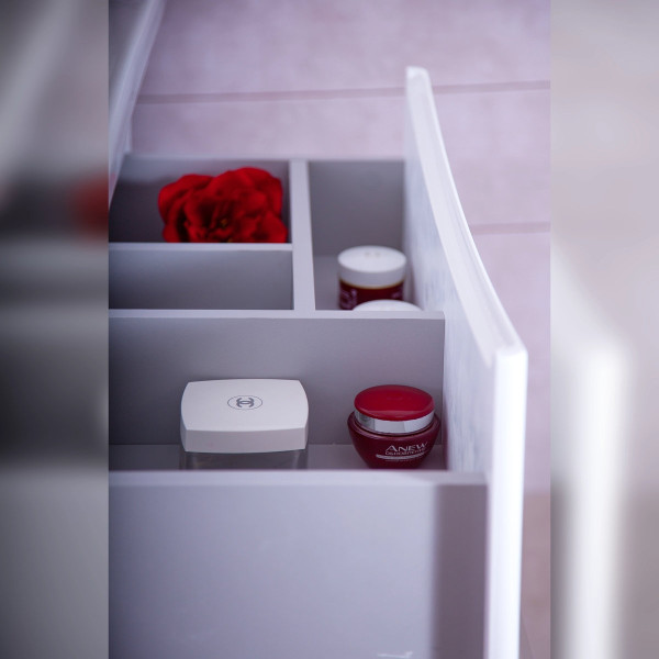 Тумба под раковину подвесная Бриклаер ВЕГА белый , 70 см. Фото 3