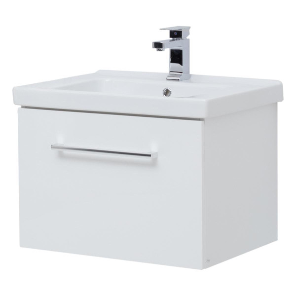 Тумба под раковину подвесная Dreja Big Inn 65 см, белый. Фото 1