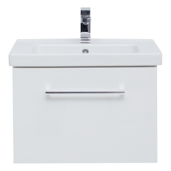 Тумба под раковину подвесная Dreja Big Inn 65 см, белый. Фото 3