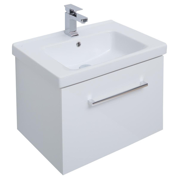 Тумба под раковину подвесная Dreja Big Inn 65 см, белый. Фото 4