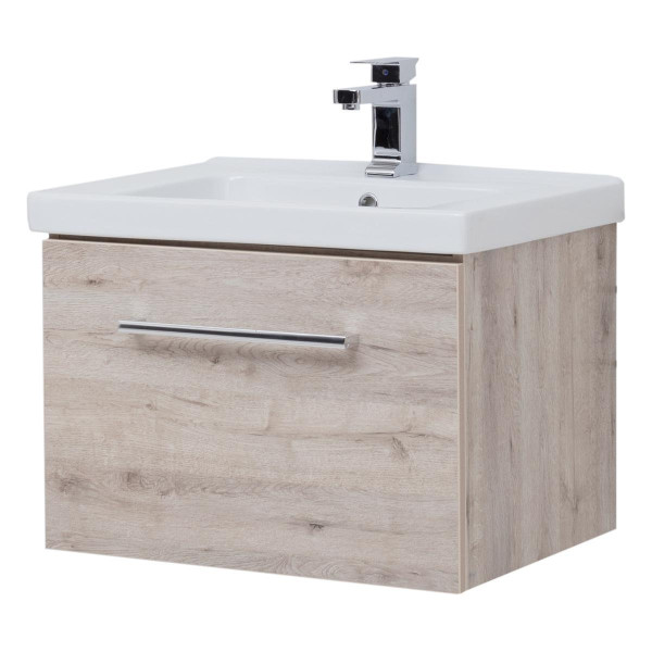 Тумба под раковину подвесная Dreja Big Inn 65 см, дуб кантри. Фото 1