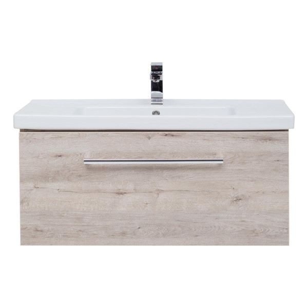 Тумба под раковину подвесная Dreja Big Inn 80 см, дуб кантри. Фото 3