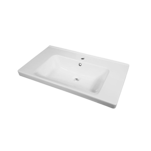 Тумба под раковину подвесная Dreja Big Inn 80 см, дуб кантри. Фото 5