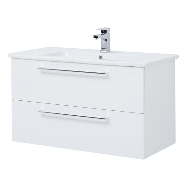 Тумба под раковину подвесная Dreja Gio 100 см, белый. Фото 1