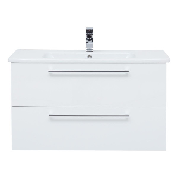 Тумба под раковину подвесная Dreja Gio 100 см, белый. Фото 3