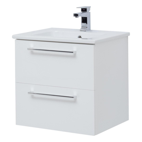 Тумба под раковину подвесная Dreja Gio 60 см, белый. Фото 1