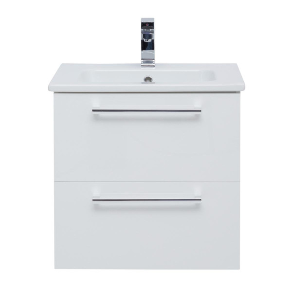 Тумба под раковину подвесная Dreja Gio 60 см, белый. Фото 3