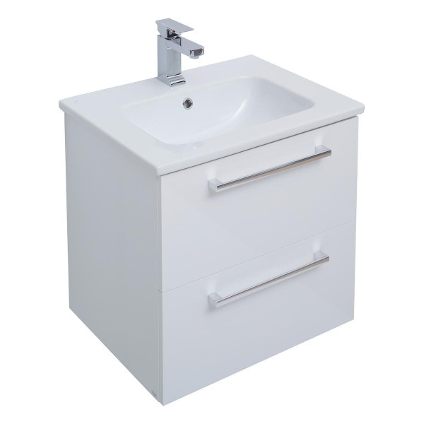 Тумба под раковину подвесная Dreja Gio 60 см, белый. Фото 4