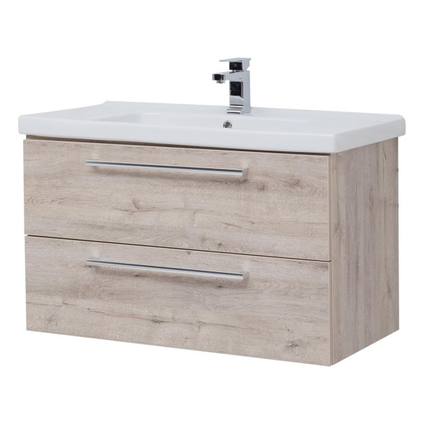 Тумба под раковину подвесная Dreja Gio 80 см, дуб кантри. Фото 1