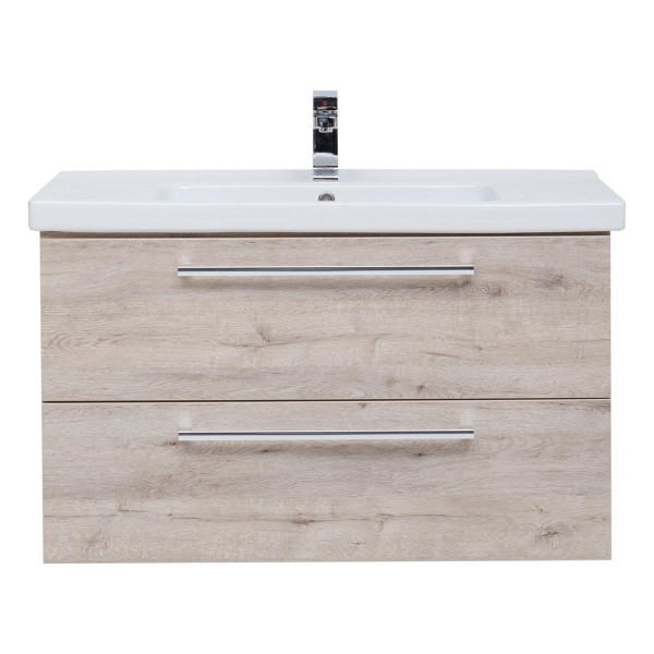 Тумба под раковину подвесная Dreja Gio 80 см, дуб кантри. Фото 3