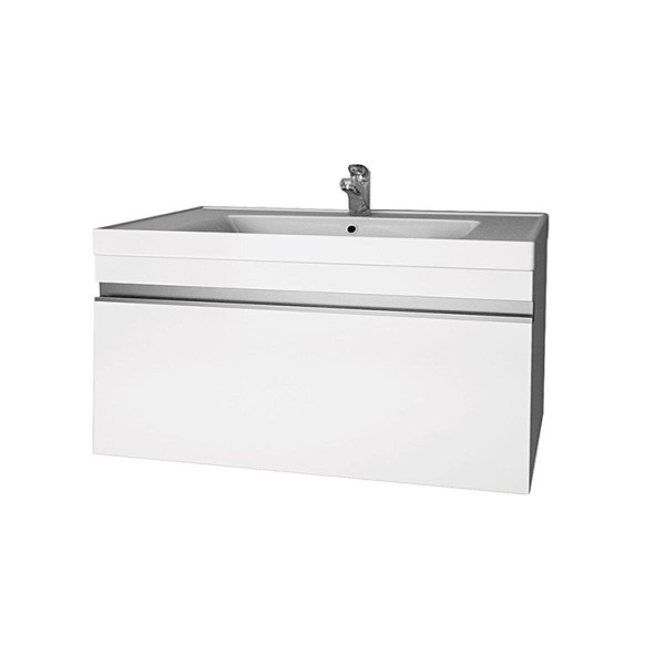 Тумба под раковину подвесная Dreja Grace 70 см, белый. Фото 1