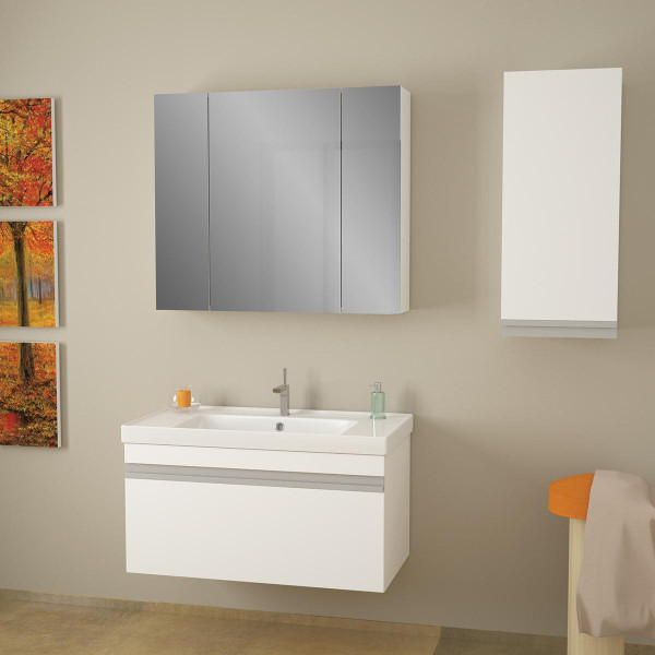 Тумба под раковину подвесная Dreja Grace 70 см, белый. Фото 5