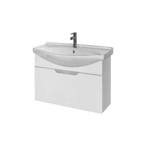 Тумба под раковину подвесная Dreja Laguna 75 см, белый. Фото 1