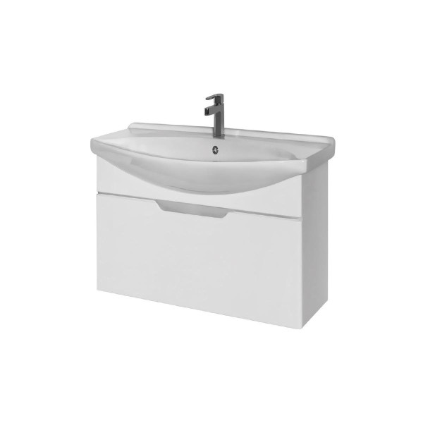 Тумба под раковину подвесная Dreja Laguna 85 см, белый. Фото 1