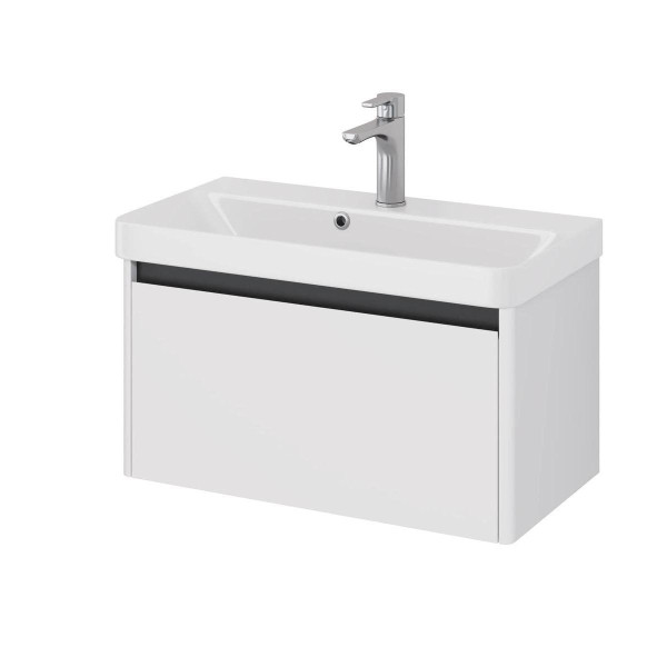 Тумба под раковину подвесная Dreja Luxury 70 см, белый. Фото 1